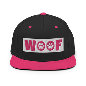 PupStyle | Woof / Pink | Snapback Cap - PupStyle