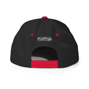 PupStyle | Woof / Red | Snapback Cap - PupStyle