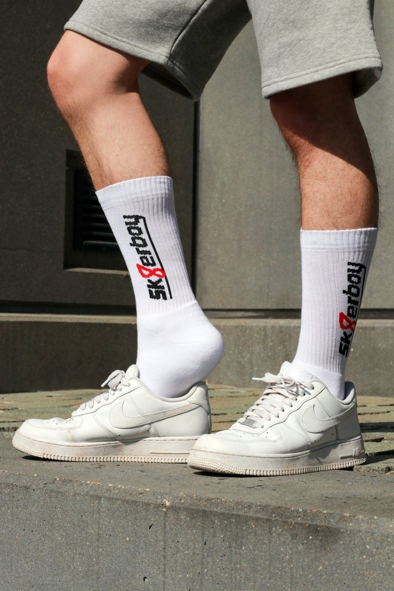 Sk8erboy® CREW Socks Weiß Sk8erboy®