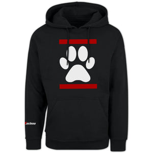 Sk8erboy® Kapuzen-Sweat-Shirt DOG PAW Rot Sk8erboy®