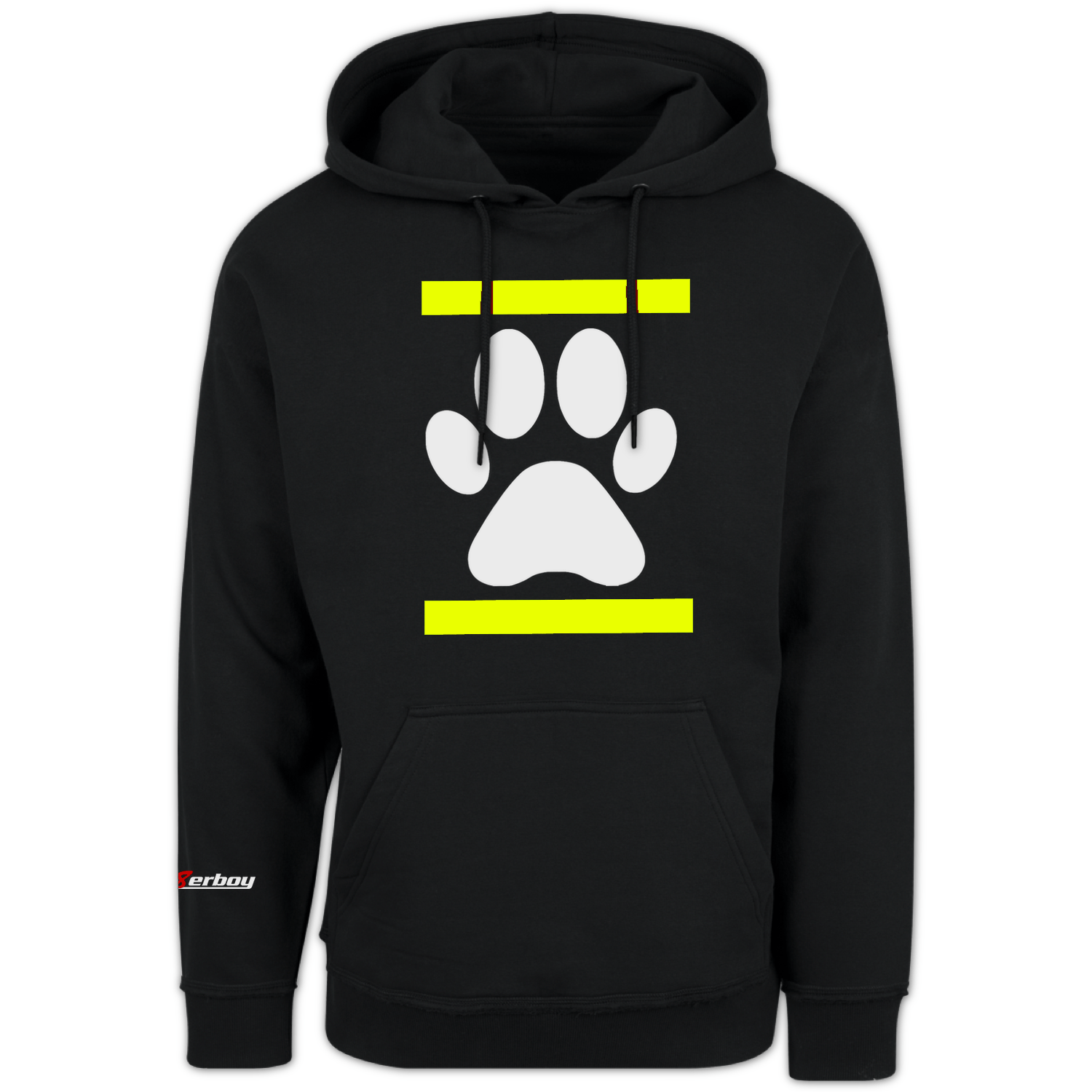 Sk8erboy® Kapuzen-Sweat-Shirt DOG PAW Neon-Gelb Sk8erboy®