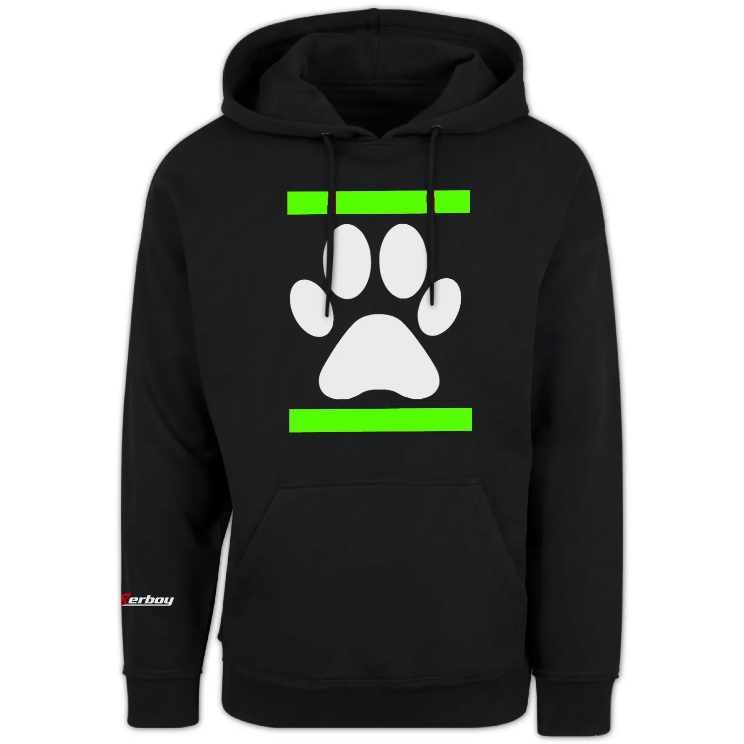 Sk8erboy® Kapuzen-Sweat-Shirt DOG PAW Neon-Grün Sk8erboy®