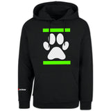 Sk8erboy® Kapuzen-Sweat-Shirt DOG PAW Neon-Grün Sk8erboy®