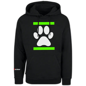 Sk8erboy® Kapuzen-Sweat-Shirt DOG PAW Neon-Grün Sk8erboy®