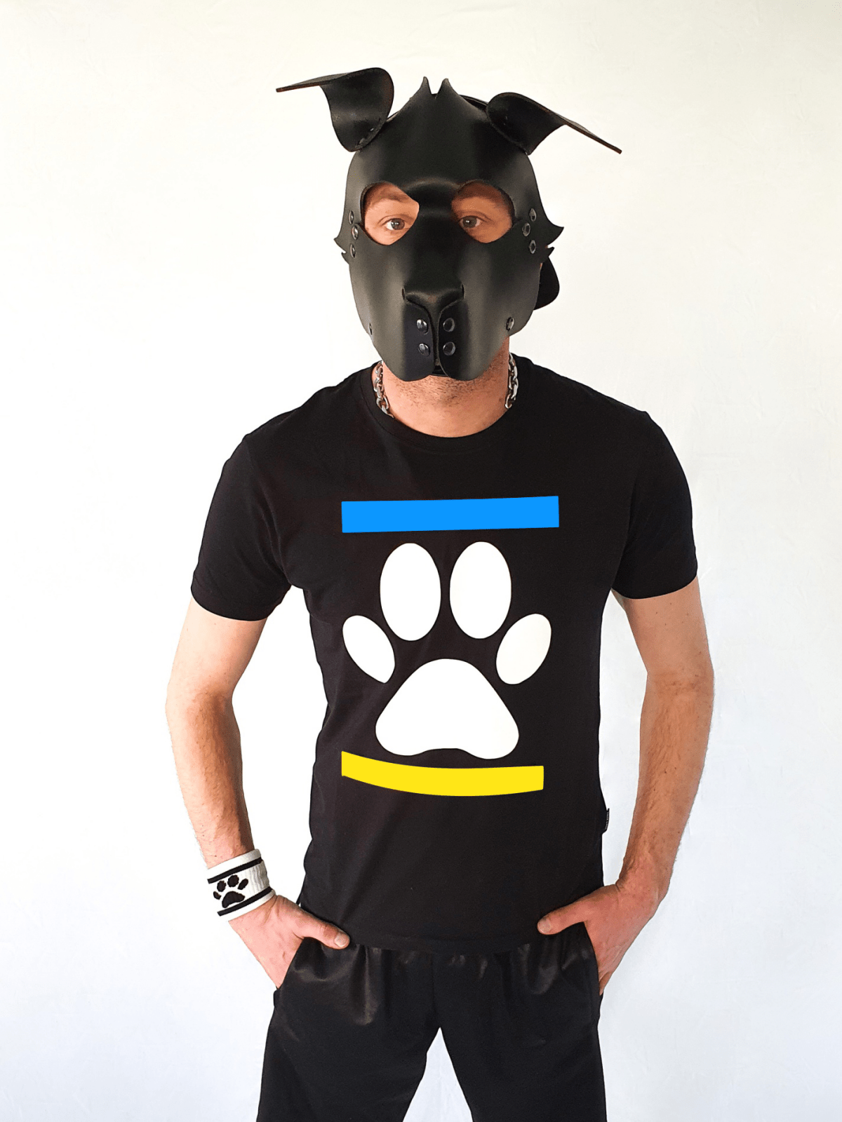 Sk8erboy® T-Shirt DOG PAW Hellblau-Gelb Sk8erboy®
