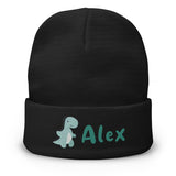 SnugglePlanet | Custom-Name / Dino | Beanie Black SnugglePlanet