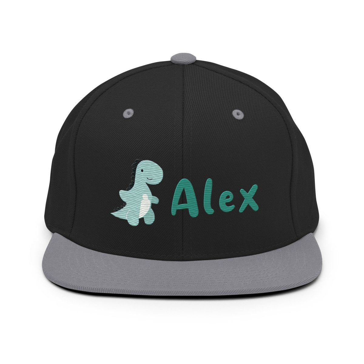 SnugglePlanet | Custom-Name / Dino | Snapback Cap Grey SnugglePlanet