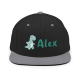 SnugglePlanet | Custom-Name / Dino | Snapback Cap Grey SnugglePlanet