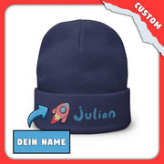 SnugglePlanet | Custom-Name / Galaxy | Beanie Navy Blue SnugglePlanet