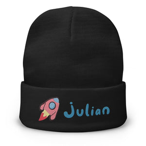 SnugglePlanet | Custom-Name / Galaxy | Beanie Black SnugglePlanet