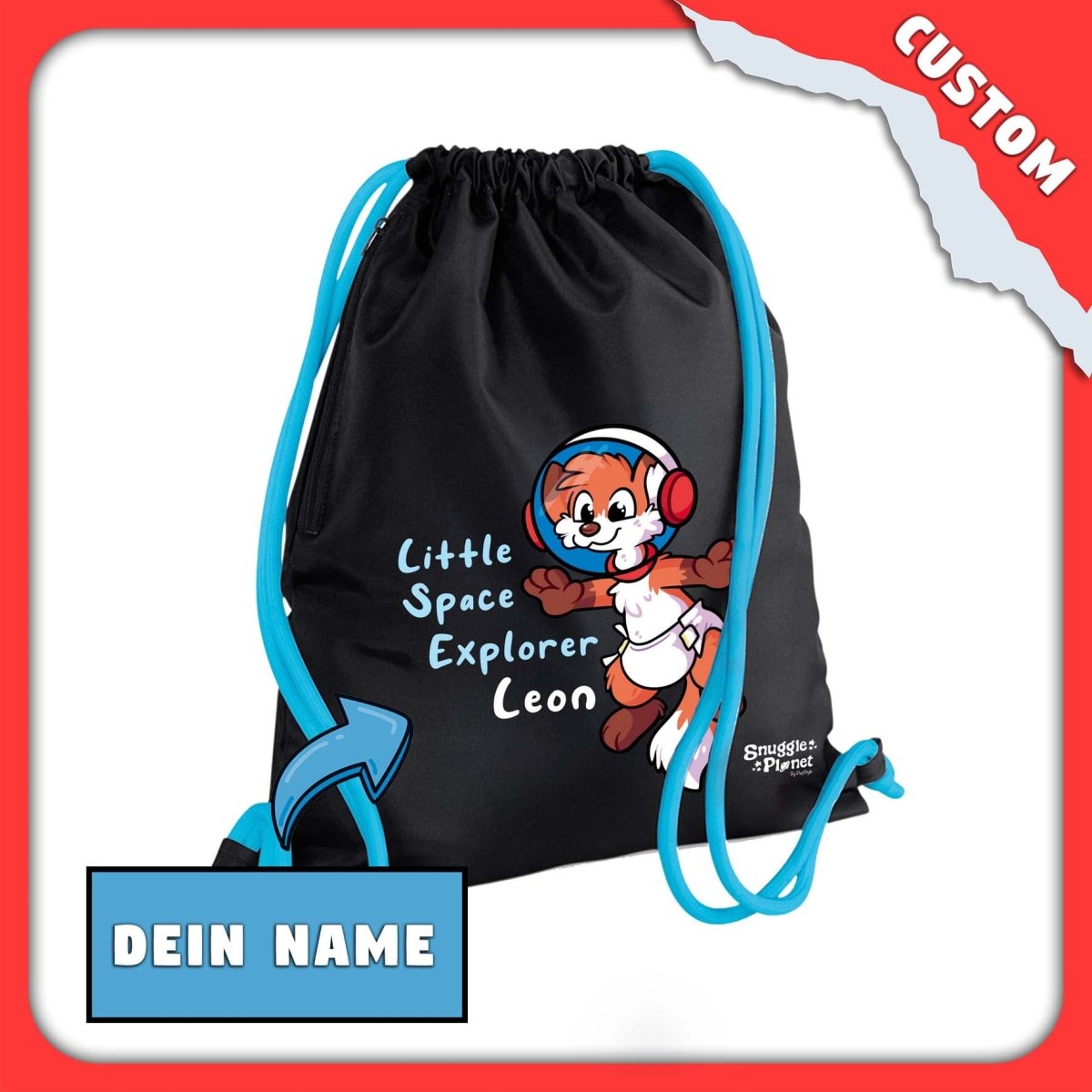 SnugglePlanet | Custom Name / Little Space Explorer | Premium GymBag SnugglePlanet