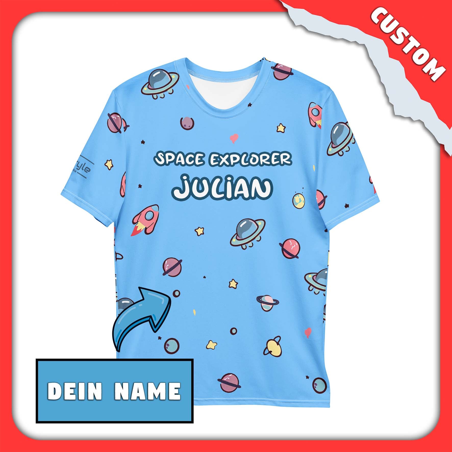 SnugglePlanet | Custom - Name / Space Explorer | T-Shirt - PupStyle