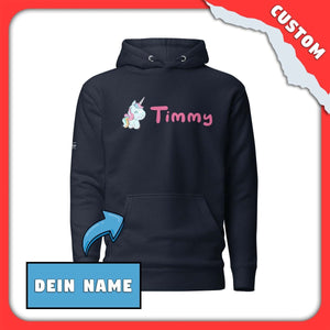 SnugglePlanet | Custom-Name / Unicorn | Hoodie Navy Blazer SnugglePlanet