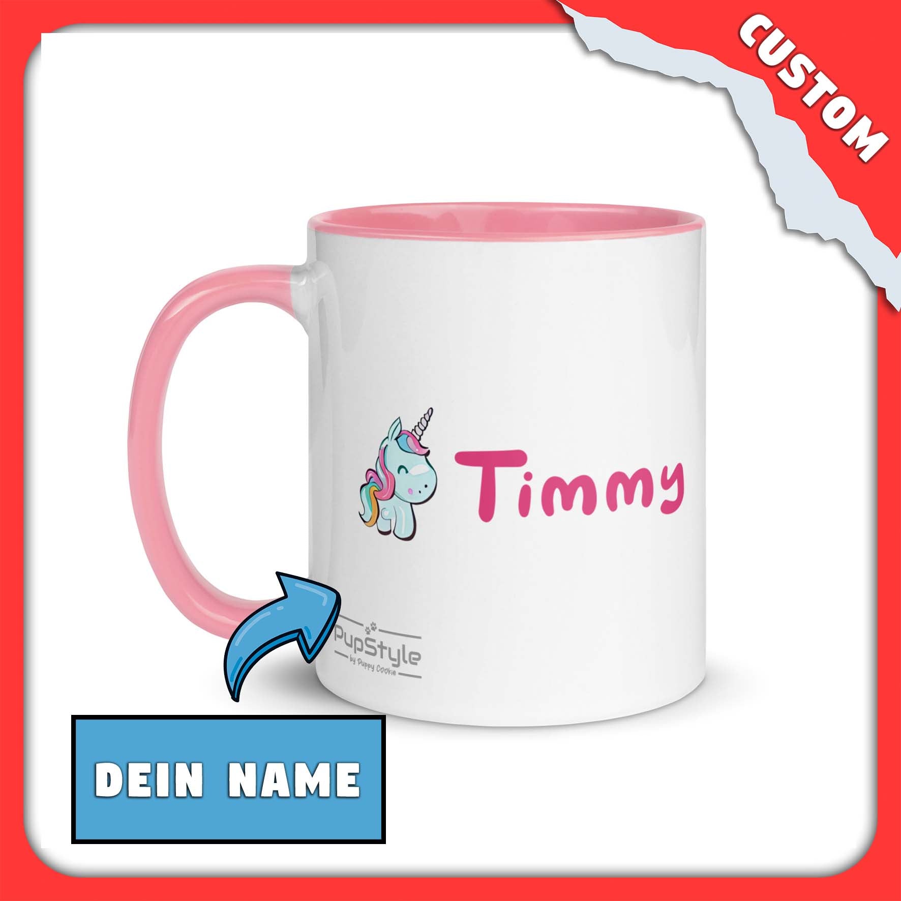 SnugglePlanet | Custom - Name / Unicorn | Tasse - PupStyle