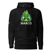 SnugglePlanet | PeekDino / Custom-Name | Hoodie Schwarz SnugglePlanet