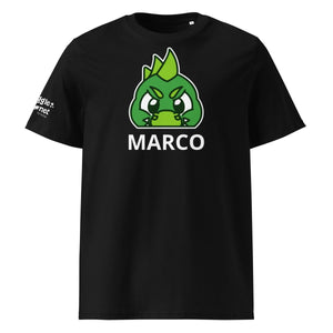 SnugglePlanet | PeekDino / Custom-Name | T-Shirt Schwarz SnugglePlanet