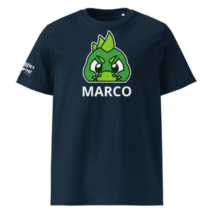 SnugglePlanet | PeekDino / Custom-Name | T-Shirt French Navy SnugglePlanet