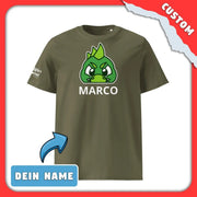 SnugglePlanet | PeekDino / Custom-Name | T-Shirt Khaki SnugglePlanet