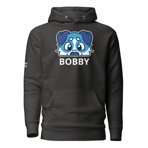 SnugglePlanet | PeekPuppy / Custom-Name | Hoodie Charcoal Heather SnugglePlanet