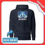 SnugglePlanet | PeekPuppy / Custom-Name | Hoodie Navy Blazer SnugglePlanet