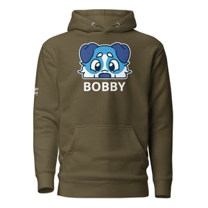 SnugglePlanet | PeekPuppy / Custom-Name | Hoodie Militärgrün SnugglePlanet