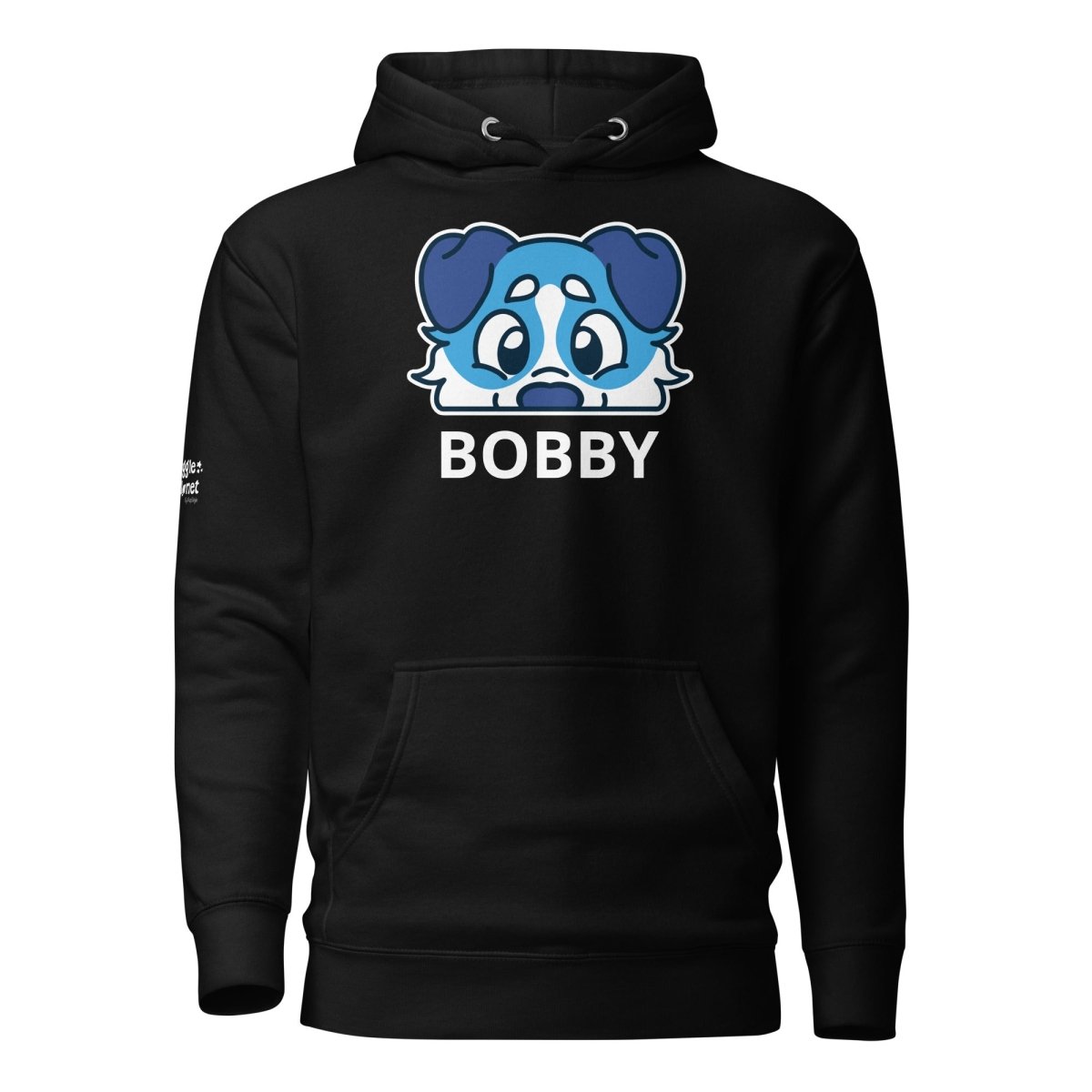 SnugglePlanet | PeekPuppy / Custom-Name | Hoodie Schwarz SnugglePlanet