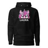SnugglePlanet | PeekUnicorn / Custom-Name | Hoodie Schwarz SnugglePlanet