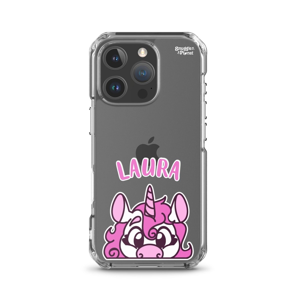 SnugglePlanet | PeekUnicorn / Custom-Name | iPhone Hülle iPhone 16 Pro SnugglePlanet