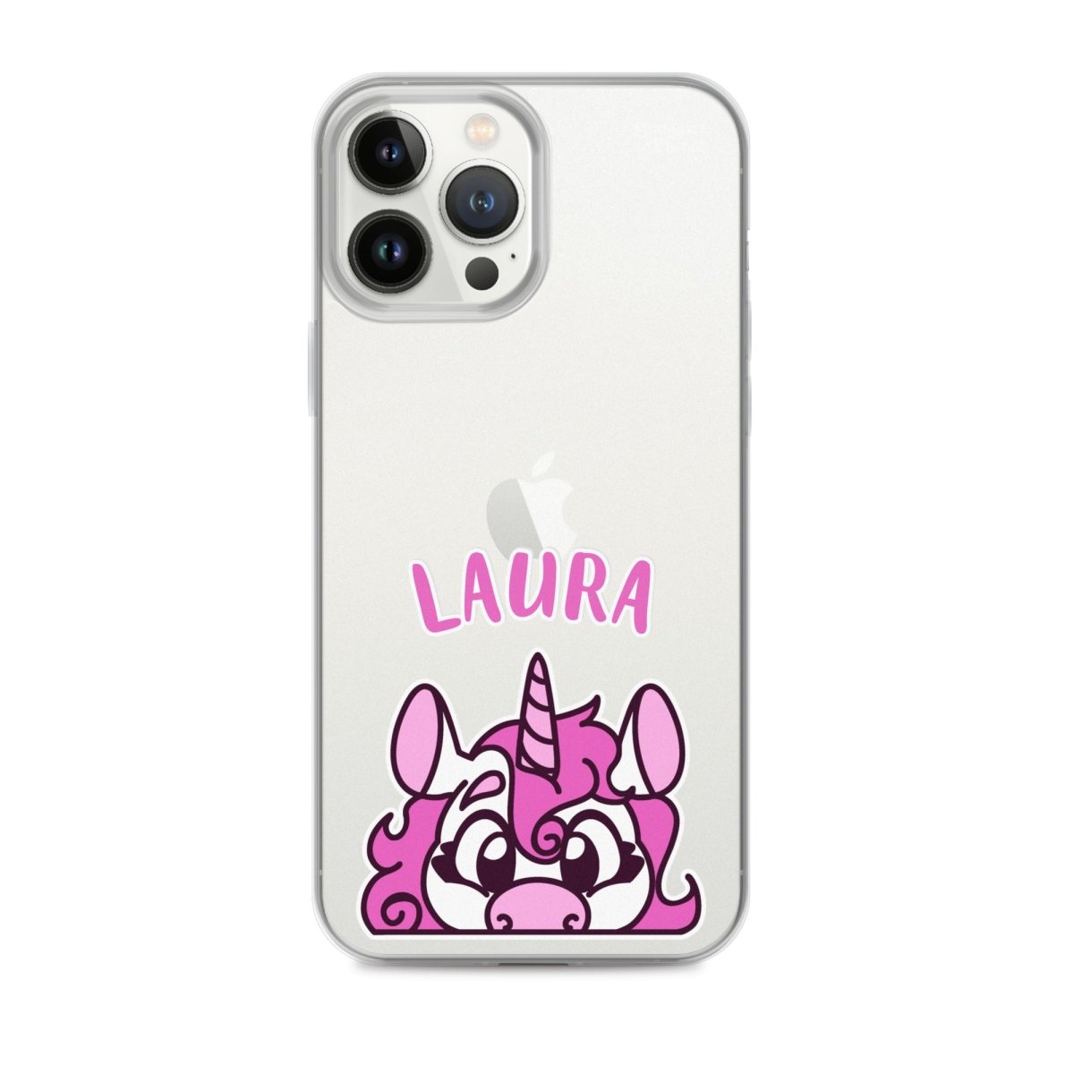 SnugglePlanet | PeekUnicorn / Custom-Name | iPhone Hülle iPhone 13 Pro Max SnugglePlanet
