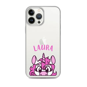 SnugglePlanet | PeekUnicorn / Custom-Name | iPhone Hülle iPhone 13 Pro Max SnugglePlanet