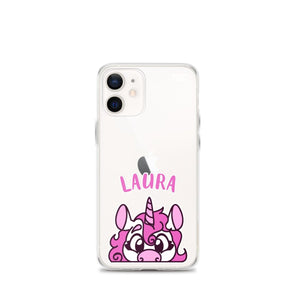 SnugglePlanet | PeekUnicorn / Custom-Name | iPhone Hülle iPhone 12 mini SnugglePlanet