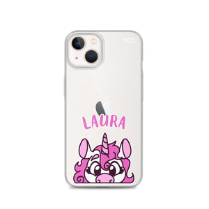 SnugglePlanet | PeekUnicorn / Custom-Name | iPhone Hülle iPhone 13 SnugglePlanet