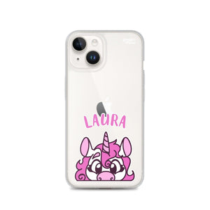 SnugglePlanet | PeekUnicorn / Custom-Name | iPhone Hülle iPhone 14 SnugglePlanet