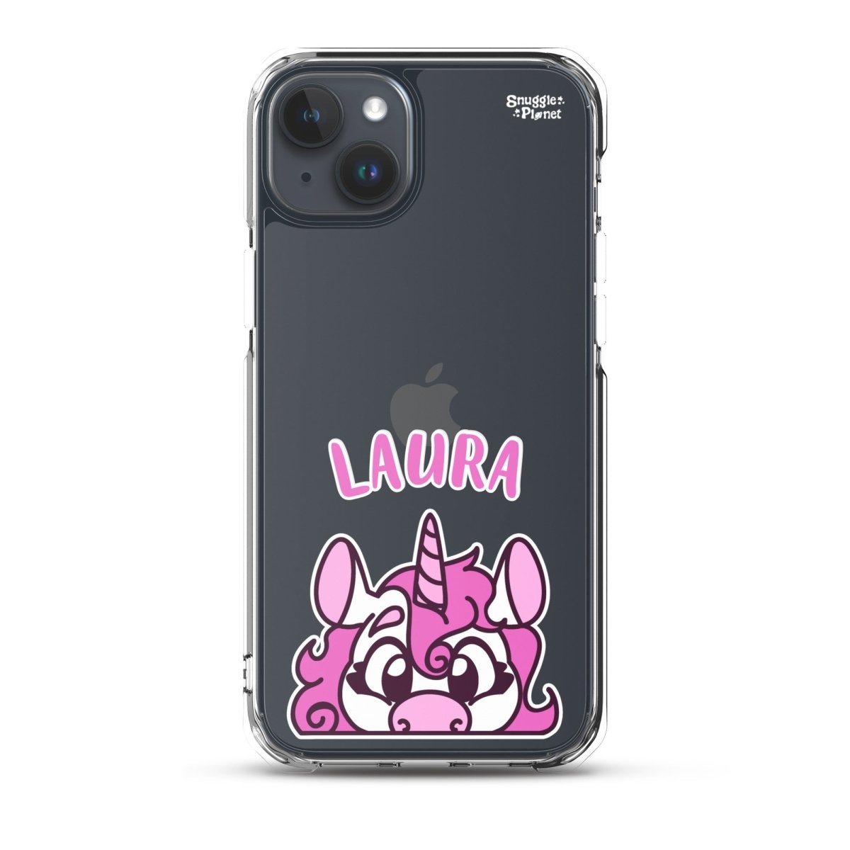 SnugglePlanet | PeekUnicorn / Custom-Name | iPhone Hülle iPhone 15 Plus SnugglePlanet