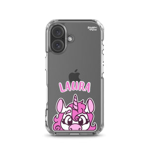 SnugglePlanet | PeekUnicorn / Custom-Name | iPhone Hülle iPhone 16 SnugglePlanet