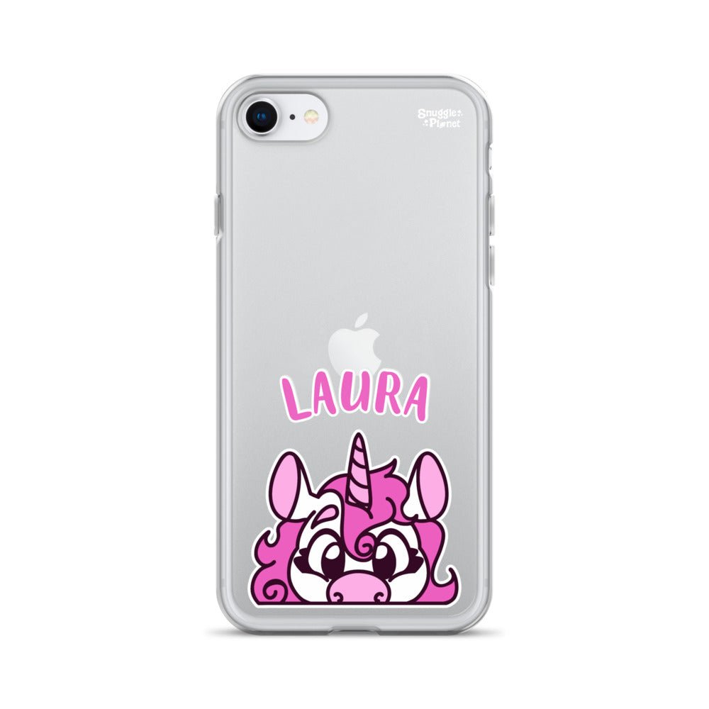 SnugglePlanet | PeekUnicorn / Custom-Name | iPhone Hülle iPhone SE SnugglePlanet