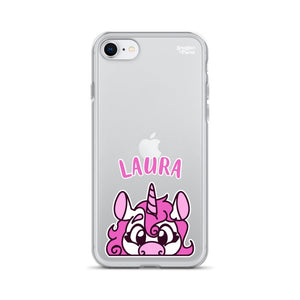 SnugglePlanet | PeekUnicorn / Custom-Name | iPhone Hülle iPhone SE SnugglePlanet