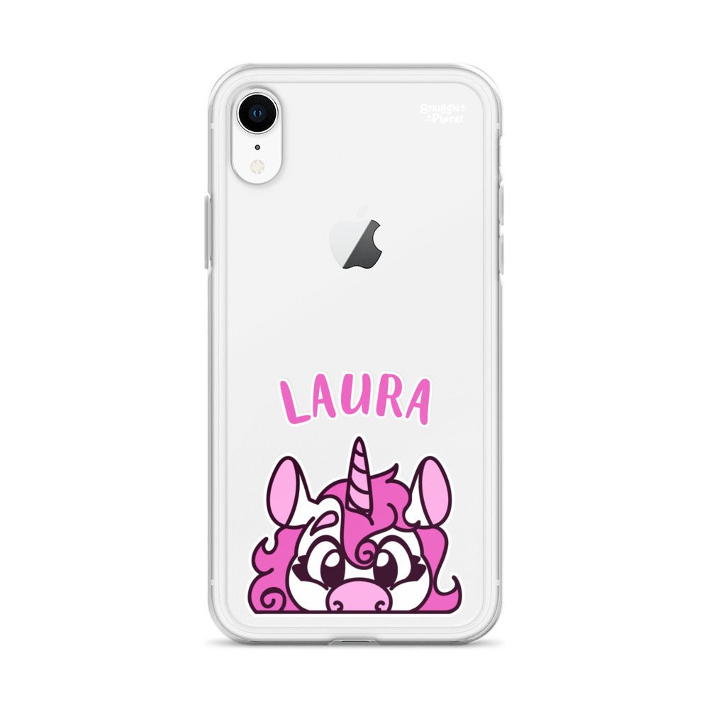 SnugglePlanet | PeekUnicorn / Custom-Name | iPhone Hülle SnugglePlanet