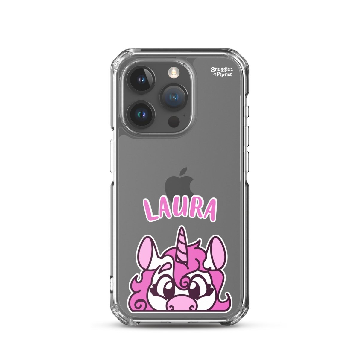 SnugglePlanet | PeekUnicorn / Custom-Name | iPhone Hülle iPhone 15 Pro SnugglePlanet