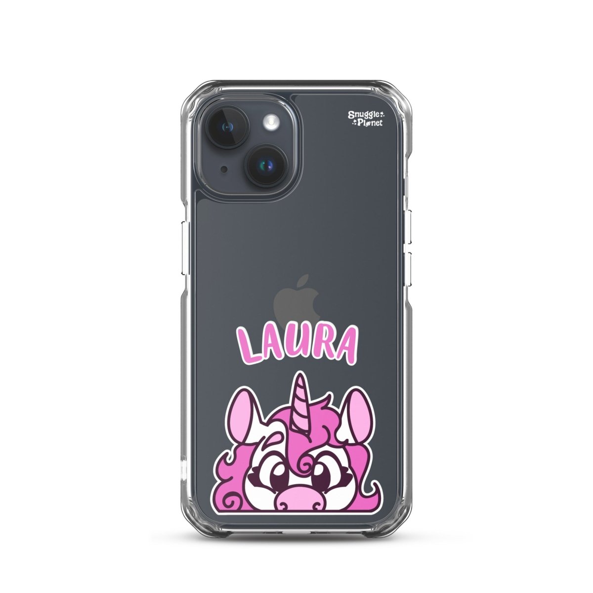 SnugglePlanet | PeekUnicorn / Custom-Name | iPhone Hülle iPhone 15 SnugglePlanet