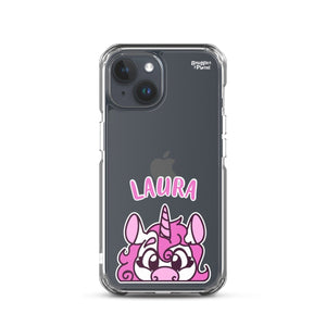 SnugglePlanet | PeekUnicorn / Custom-Name | iPhone Hülle iPhone 15 SnugglePlanet
