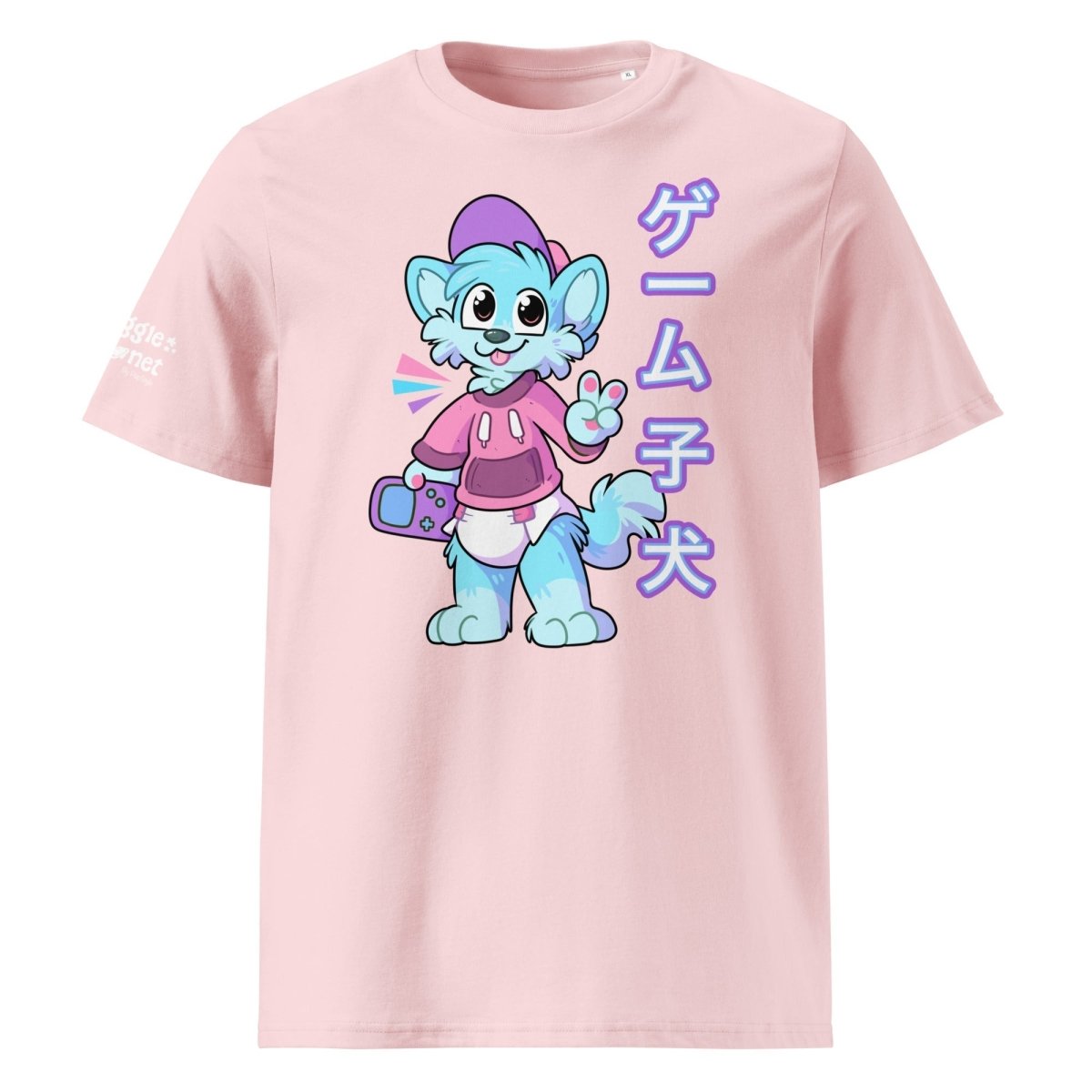 SnugglePlanet | Pixel Shiba 星 V2 | T-Shirt Cotton Pink SnugglePlanet