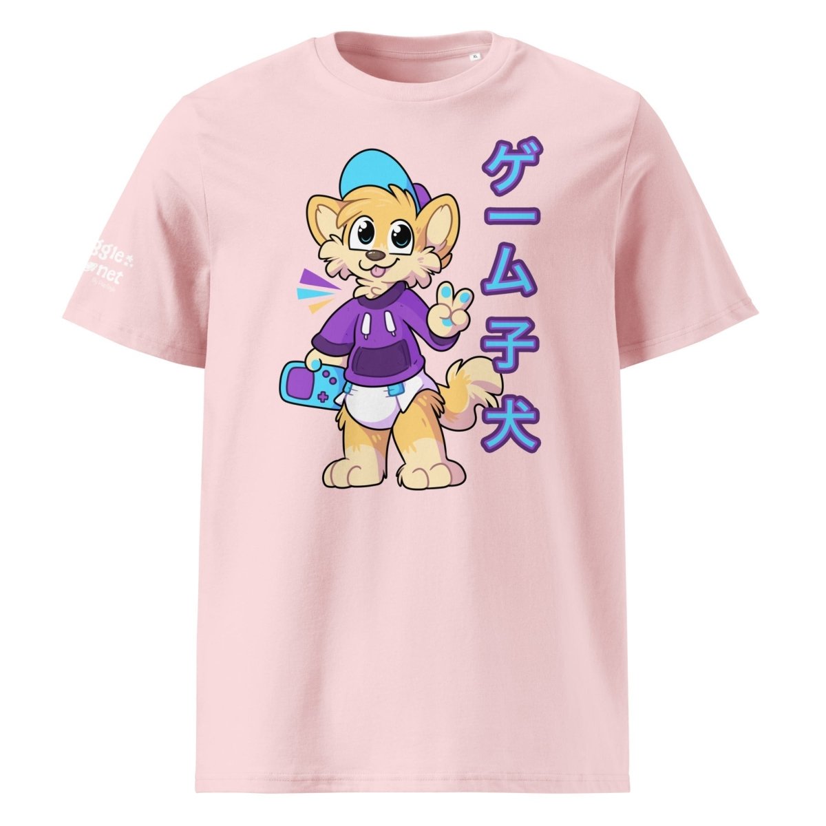 SnugglePlanet | Pixel Shiba 星 V3 | T-Shirt Cotton Pink SnugglePlanet